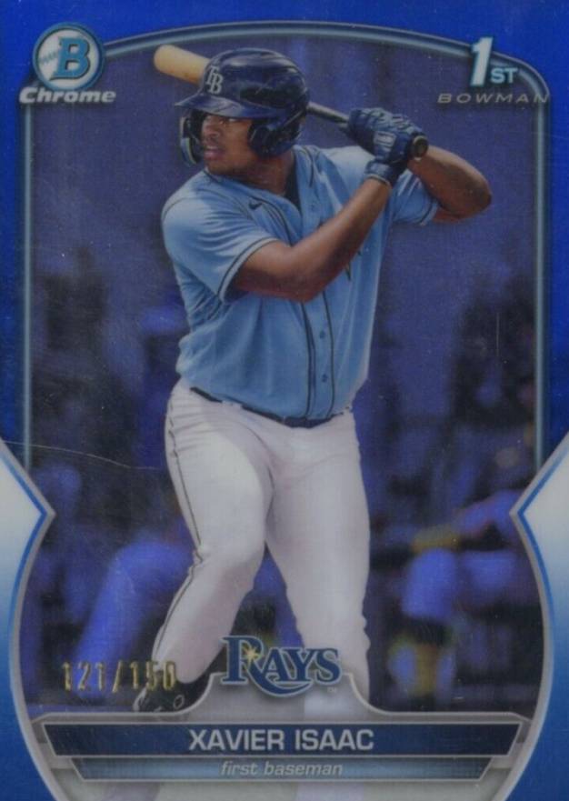 2023 Bowman Chrome Prospects Xavier Isaac #BCP145 Baseball Card