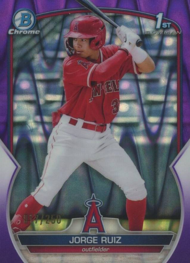 2023 Bowman Chrome Prospects Jorge Ruiz #BCP123 Baseball Card