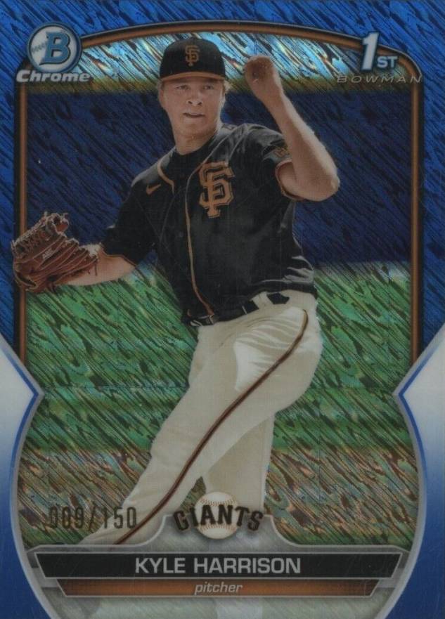 2023 Bowman Chrome Prospects Kyle Harrison #BCP93 Baseball Card