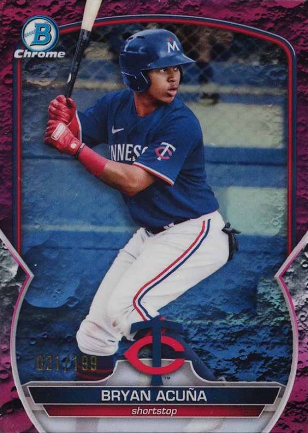 2023 Bowman Chrome Prospects Bryan Acuna #BCP37 Baseball Card