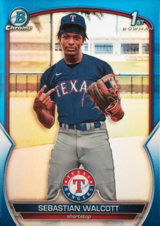 2023 Bowman Chrome Prospects Sebastian Walcott #BCP189 Baseball Card