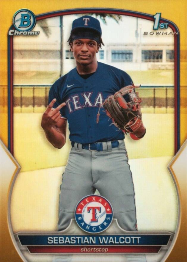 2023 Bowman Chrome Prospects Sebastian Walcott #BCP189 Baseball Card