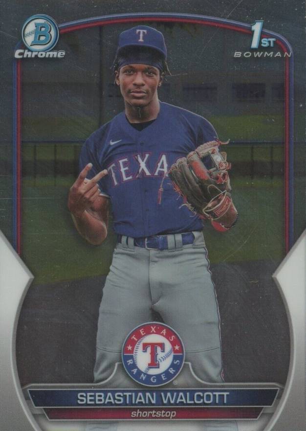 2023 Bowman Chrome Prospects Sebastian Walcott #BCP189 Baseball Card