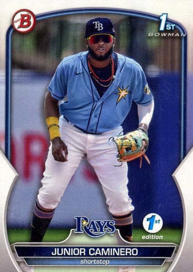 2023 Bowman 1st Edition Junior Caminero #BPPF61 Baseball Card