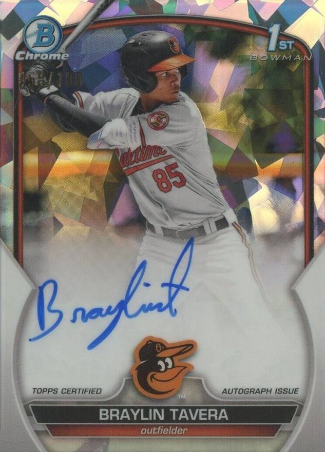 2023 Bowman Chrome Prospect Autographs Braylin Tavera #CPABT Baseball Card