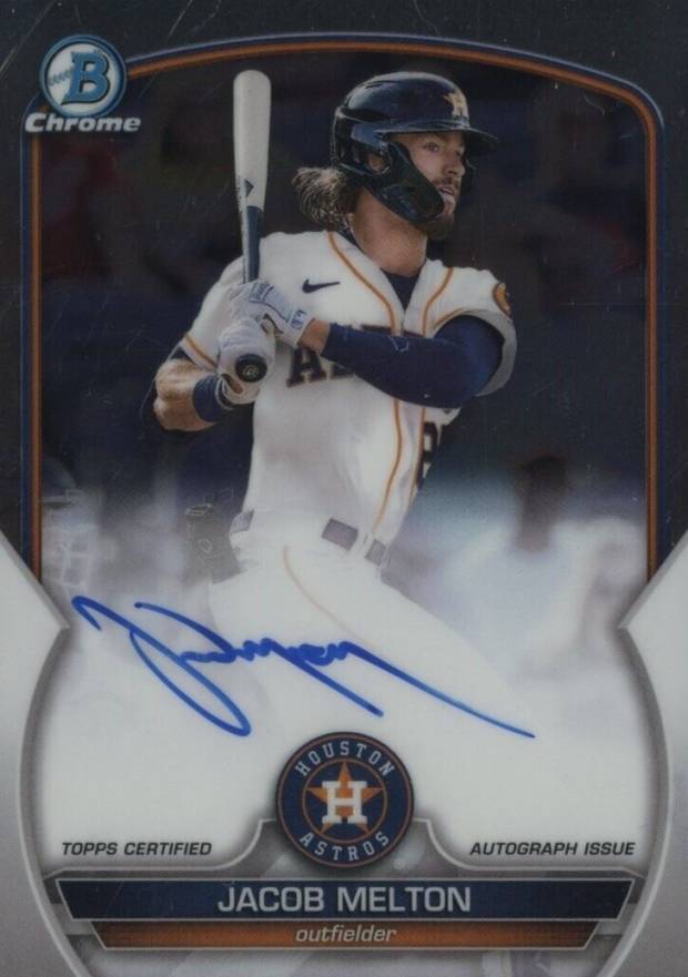 2023 Bowman Chrome Prospect Autographs Jacob Melton #CPAJML Baseball Card