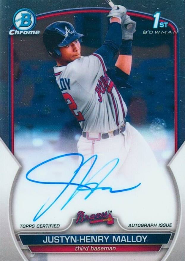 2023 Bowman Chrome Prospect Autographs Justyn-Henry Malloy #CPAJMA Baseball Card