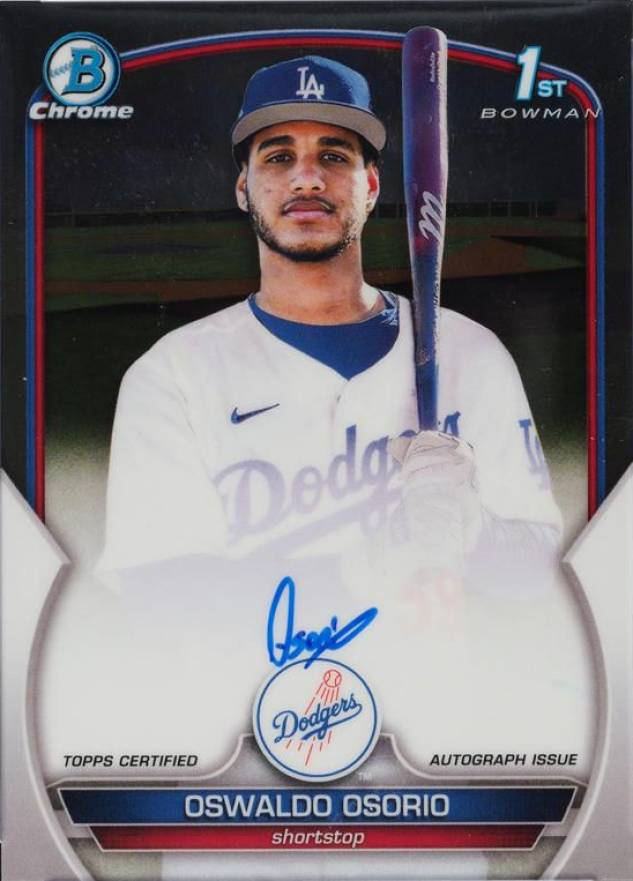 2023 Bowman Chrome Prospect Autographs Oswaldo Osorio #CPAOO Baseball Card