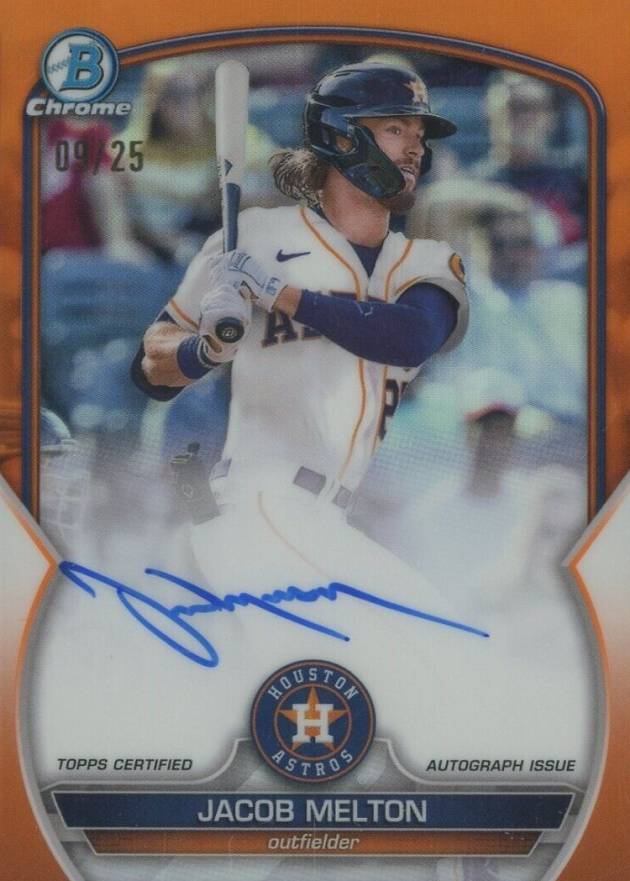 2023 Bowman Chrome Prospect Autographs Jacob Melton #CPAJML Baseball Card