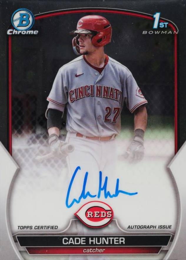 2023 Bowman Chrome Prospect Autographs Cade Hunter #CPACH Baseball Card