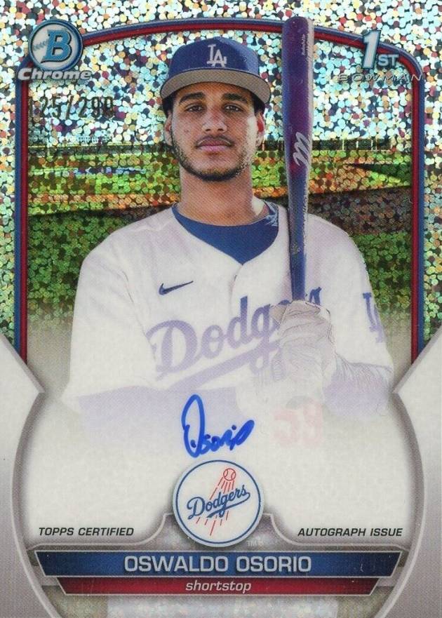 2023 Bowman Chrome Prospect Autographs Oswaldo Osorio #CPAOO Baseball Card