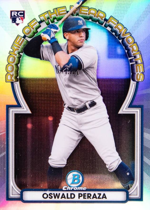 2023 Bowman Rookie of the Year Favorites Oswald Peraza #ROYF13 Baseball Card