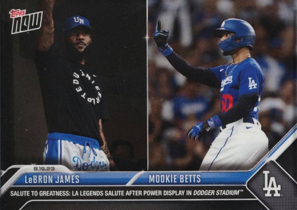 2023 Topps Now LeBron James/Mookie Betts #736 Baseball Card