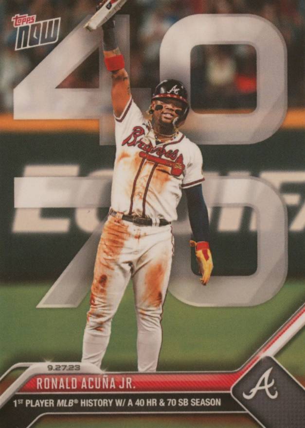 2023 Topps Now Ronald Acuna Jr. #927 Baseball Card