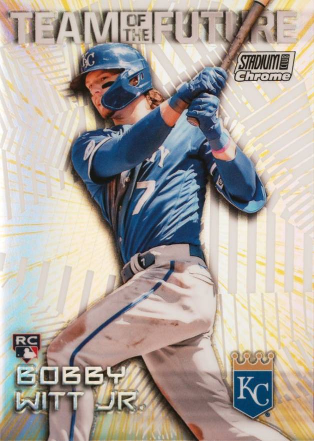 2022 Topps Stadium Club Chrome Team of the Future Bobby Witt Jr. #TOF7 Baseball Card