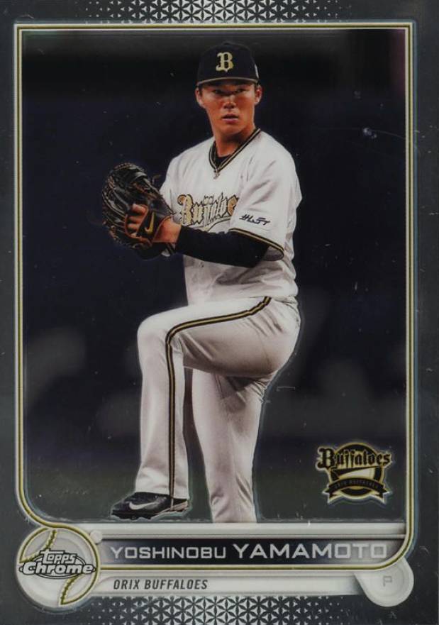 2022 Topps Chrome Nippon Professional Baseball Yoshinobu Yamamoto #27 Baseball Card