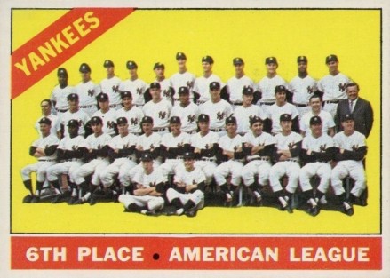 1966 O-Pee-Chee Yankees Team #92 Baseball Card