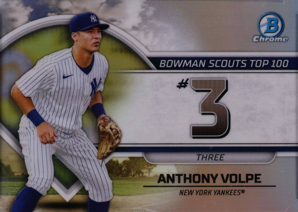 2023 Bowman Scouts' Top 100 Anthony Volpe #BTP3 Baseball Card