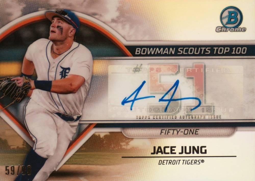 2023 Bowman Scouts' Top 100 Jace Jung #BTP51 Baseball Card