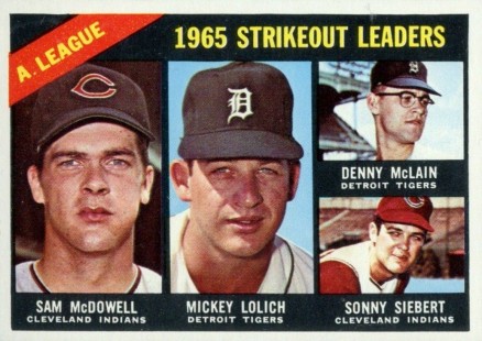 1966 Topps A.L. Strikeout Leaders #226 Baseball Card