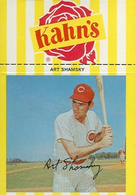 1967 Kahn's Wieners Art Shamsky # Baseball Card