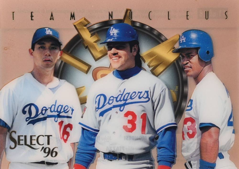 1996 Select Team Nucleus Raul Mondesi/Hideo Nomo/Mike Piazza #11 Baseball Card