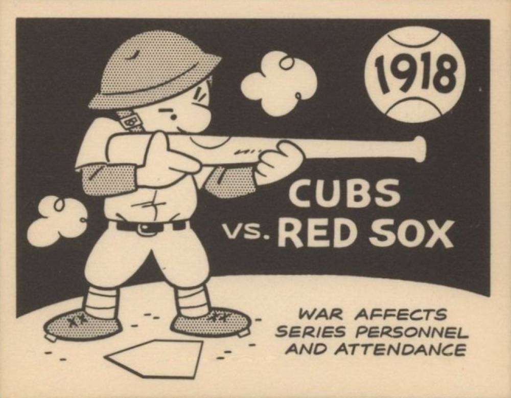 1967 Laughlin World Series 1918- Red Sox Vs. Cubs #15 Baseball Card