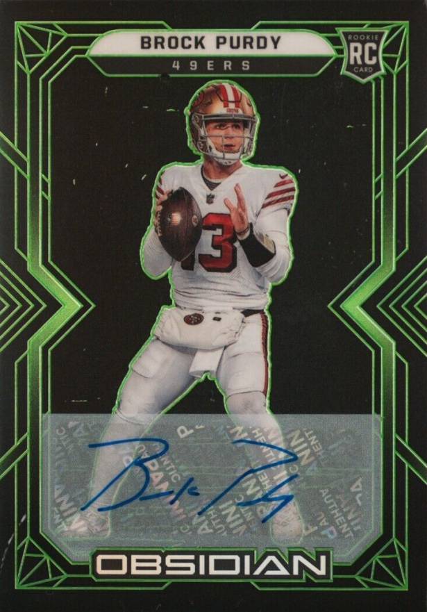 2022 Panini Obsidian Brock Purdy #158 Football Card