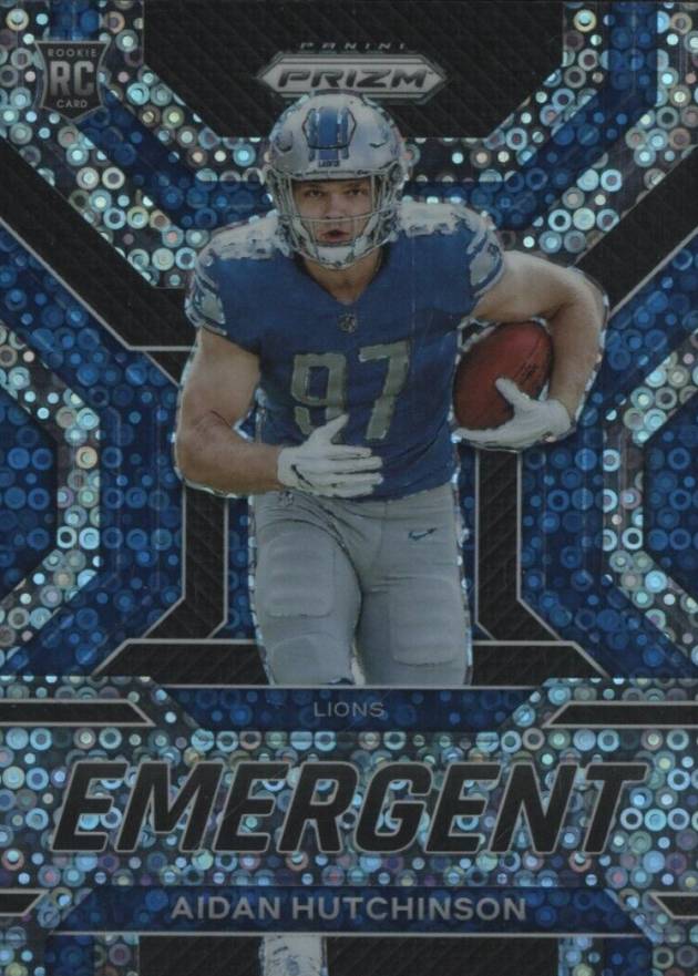 2022 Panini Prizm Emergent Aidan Hutchinson #E20 Football Card