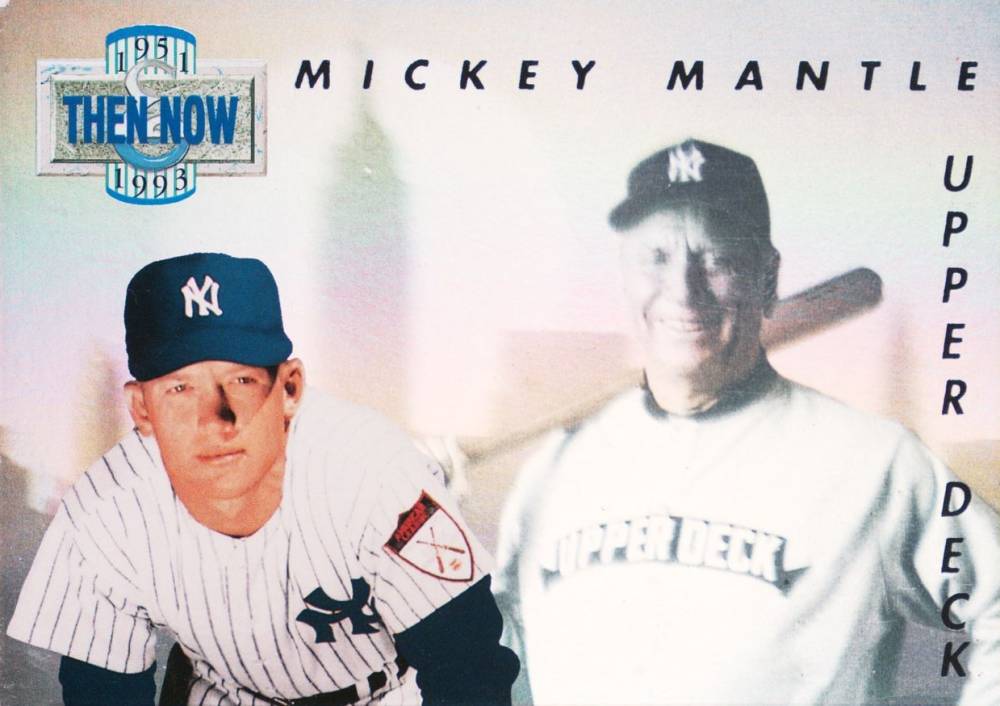 1993 Upper Deck Then & Now Mickey Mantle #TN17 Baseball Card