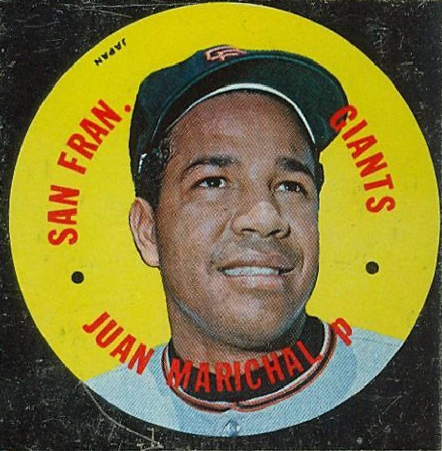 1967 Topps S.F. Giants Test Discs Juan Marichal # Baseball Card