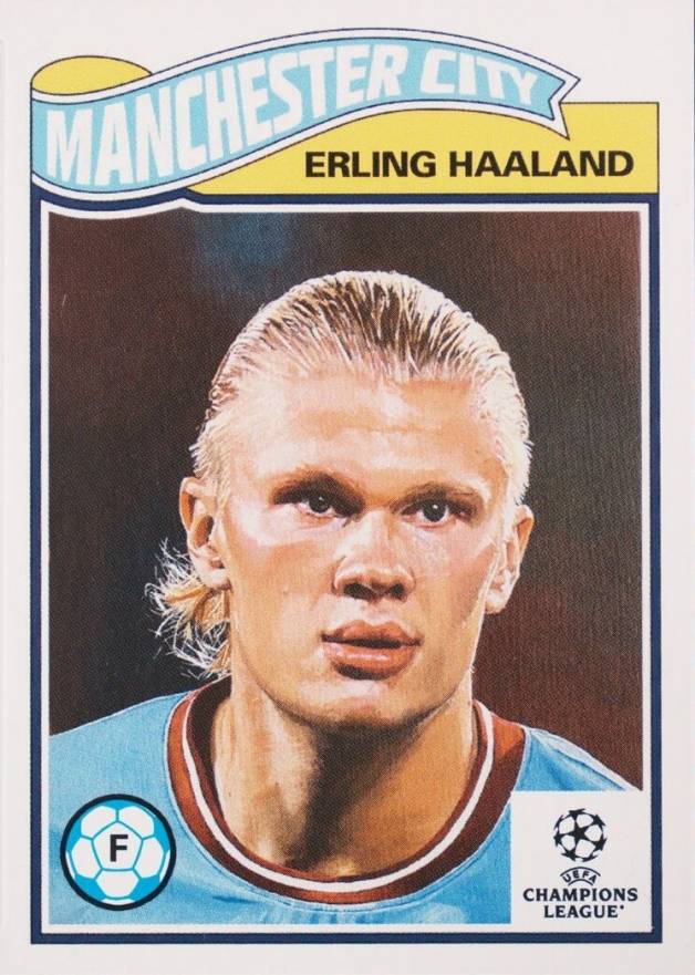 2023 Topps Living UEFA Champions League Erling Haaland #510 Soccer Card