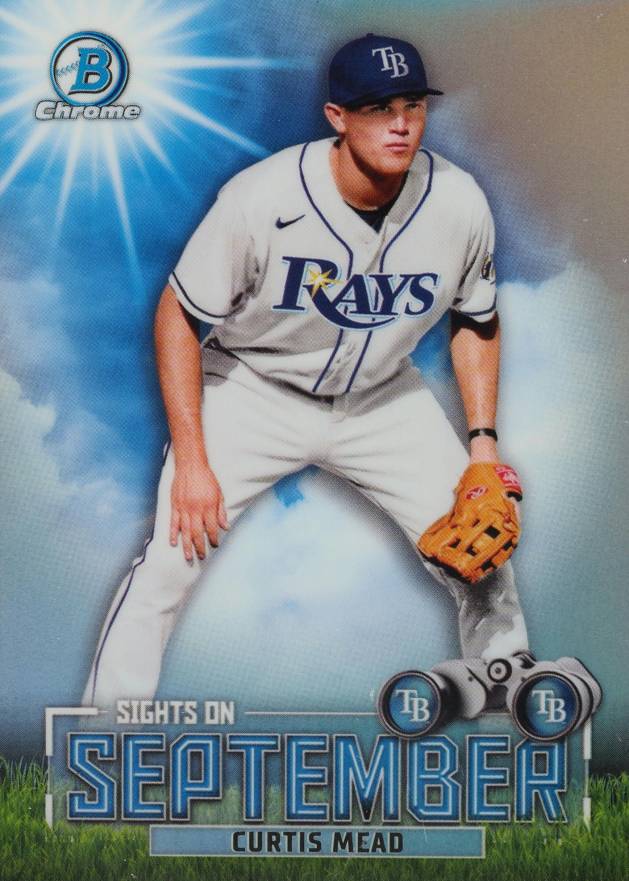 2023 Bowman Sights on September Curtis Mead #SOS20 Baseball Card