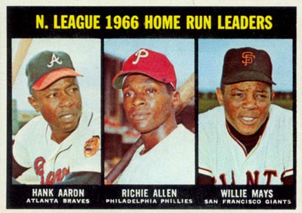 1967 Topps N.L. Home Run Leaders #244 Baseball Card