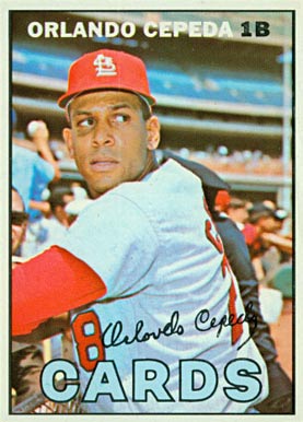 1967 Topps Orlando Cepeda #20 Baseball Card