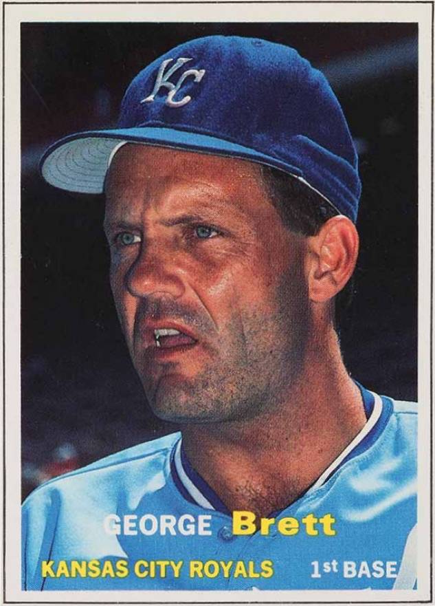 1990 SCD Baseball Pocket Price Guides-Hand Cut George Brett #35 Baseball Card