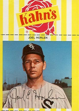 1968 Kahn's Wieners Joel Horlen # Baseball Card