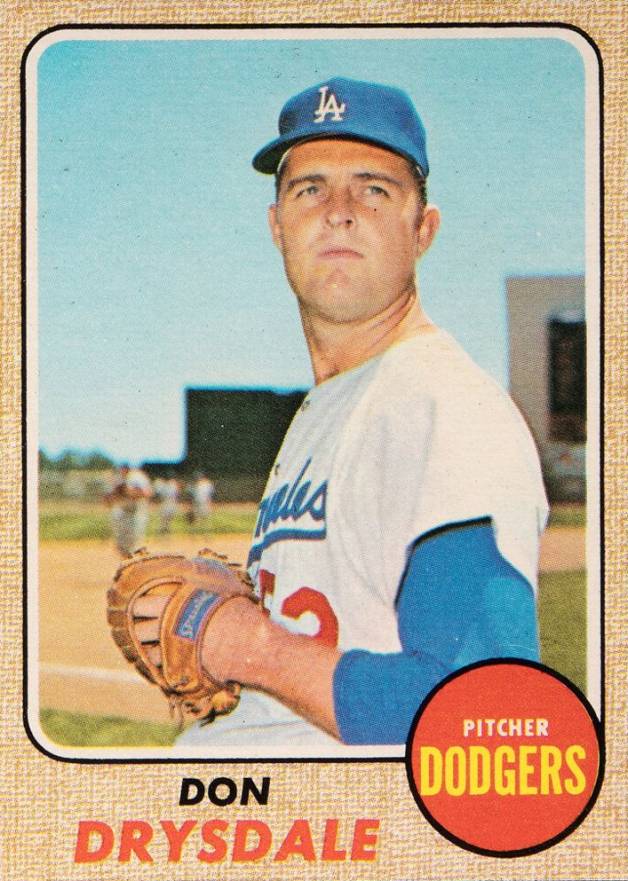 1968 O-Pee-Chee Don Drysdale #145 Baseball Card