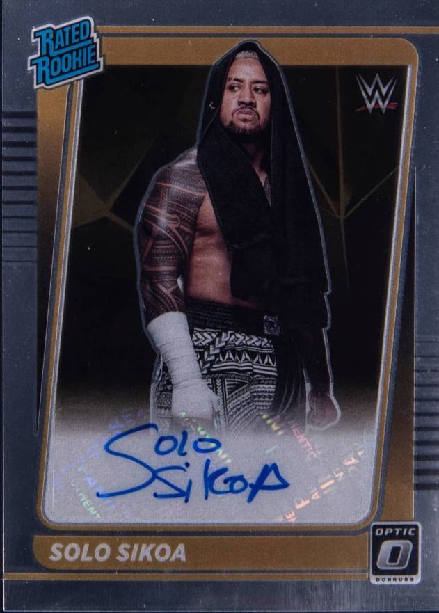 2022 Panini Chronicles WWE Donruss Optic Rated Rookie Signatures Solo Sikoa #RRSSK Other Sports Card