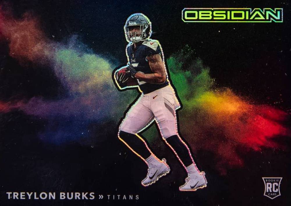 2022 Panini Obsidian Color Blast Black Treylon Burks #CBBTBU Football Card