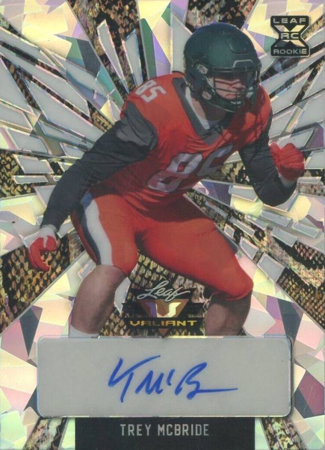 2022 Leaf Valiant Autographs Trey Mcbride #BATMB Football Card