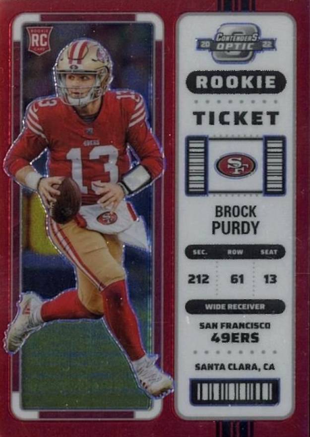 2022 Panini Contenders Optic Brock Purdy #68 Football Card