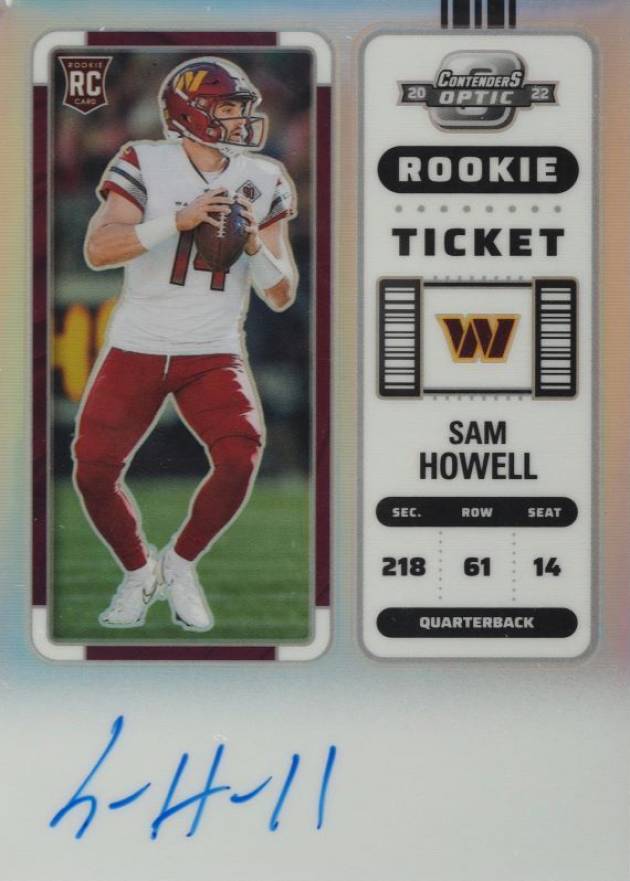 2022 Panini Contenders Optic Sam Howell #133 Football Card