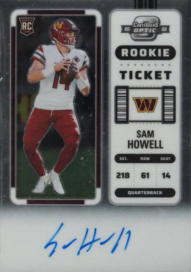 2022 Panini Contenders Optic Sam Howell #133 Football Card