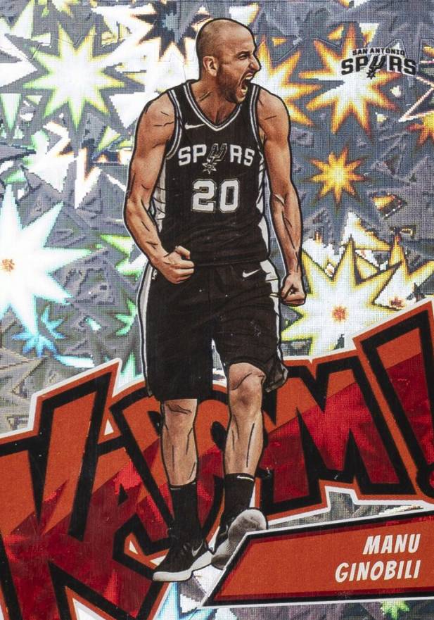 2022 Panini Crown Royale Kaboom! Manu Ginobili #18 Basketball Card