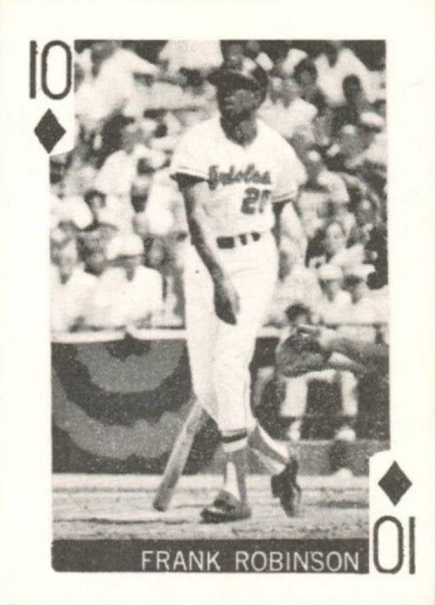 1969 Globe Imports Playing Cards Frank Robinson # Baseball Card