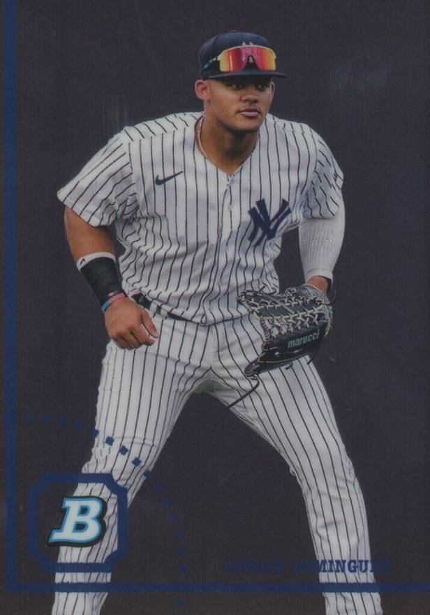 2022 Bowman Heritage Chrome Prospects Jasson Dominguez #2 Baseball Card