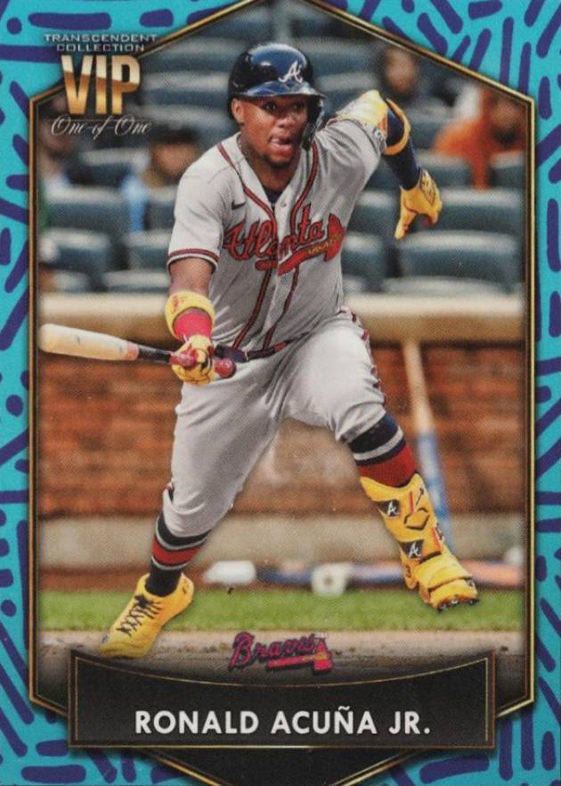 2022 Topps Transcendent VIP Party Ronald Acuna Jr. #13 Baseball Card