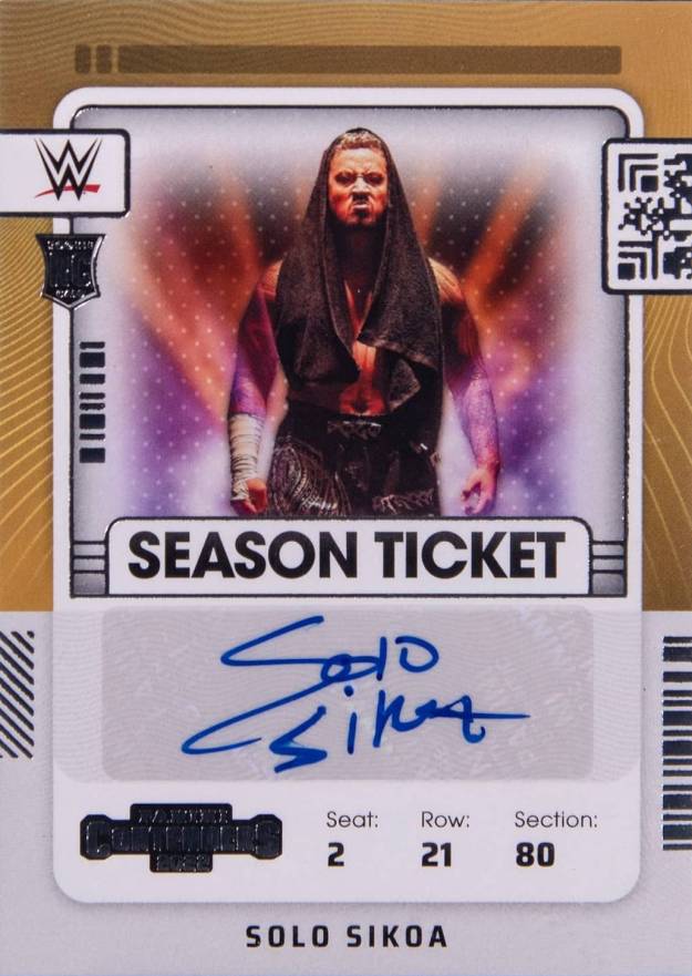 2022 Panini Chronicles WWE Contenders Rookie Season Ticket Solo Sikoa #RSSSK Other Sports Card