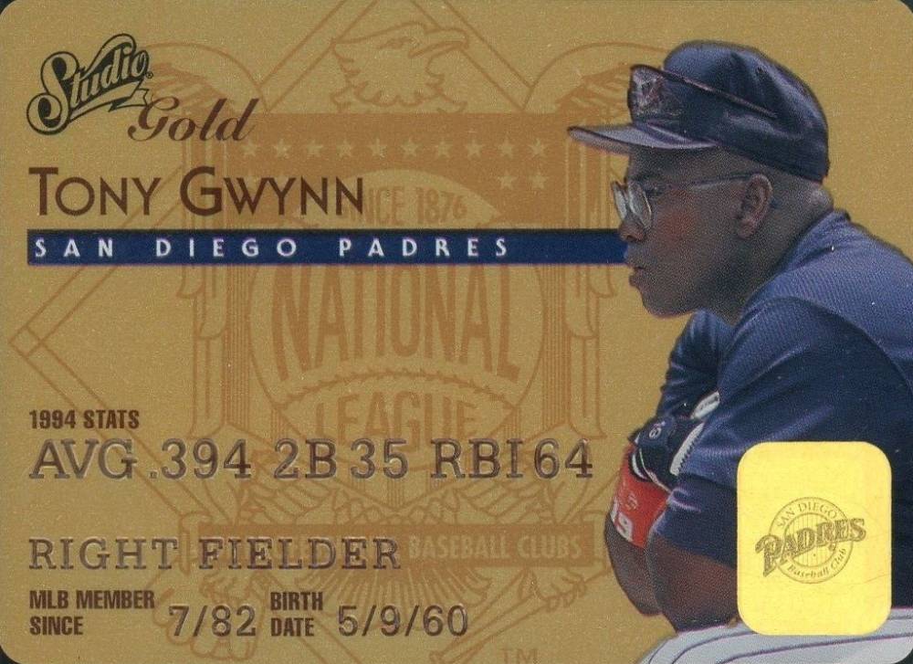 1995 Studio Tony Gwynn #25 Baseball Card